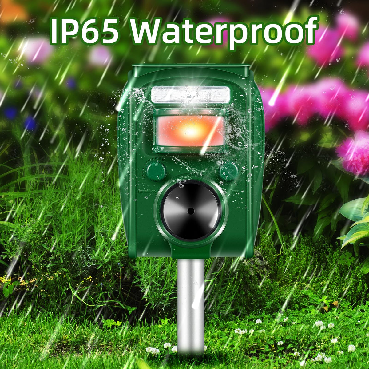 Lycxbfjia 5-modes ultrasonic deterrent, shown with versatile pest control options.
