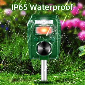 Lycxbfjia 5-modes ultrasonic deterrent, shown with versatile pest control options.