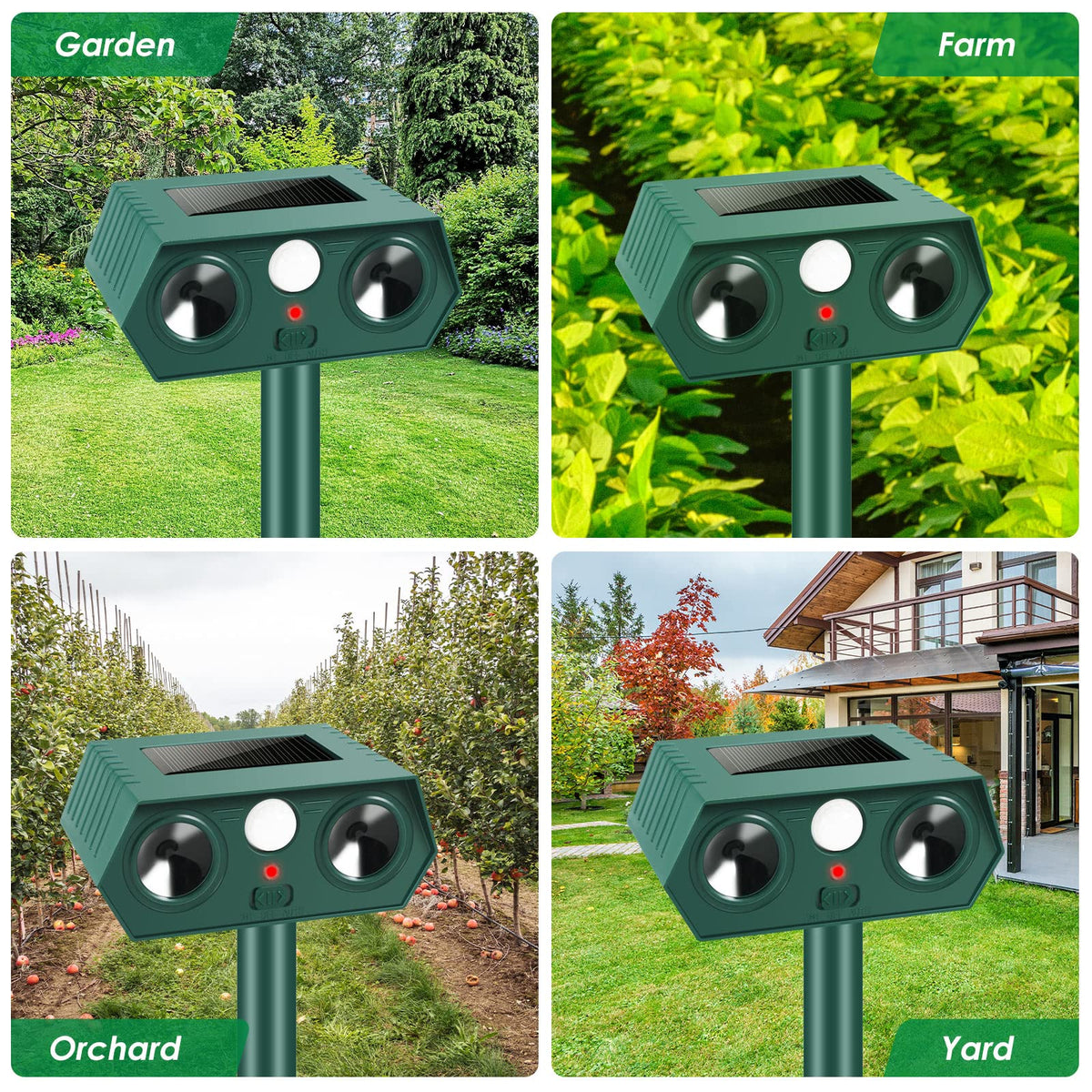 Lycxbfjia compact deterrent units blend into landscape while guarding gardens