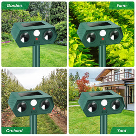 Lycxbfjia compact deterrent units blend into landscape while guarding gardens