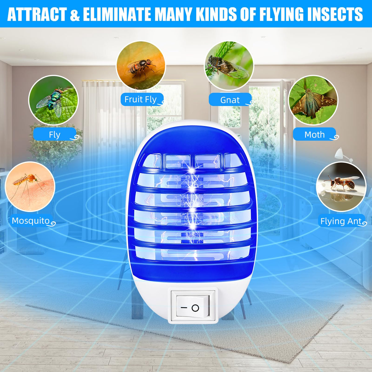 Lycxbfjia compact zapper design fits small outlets