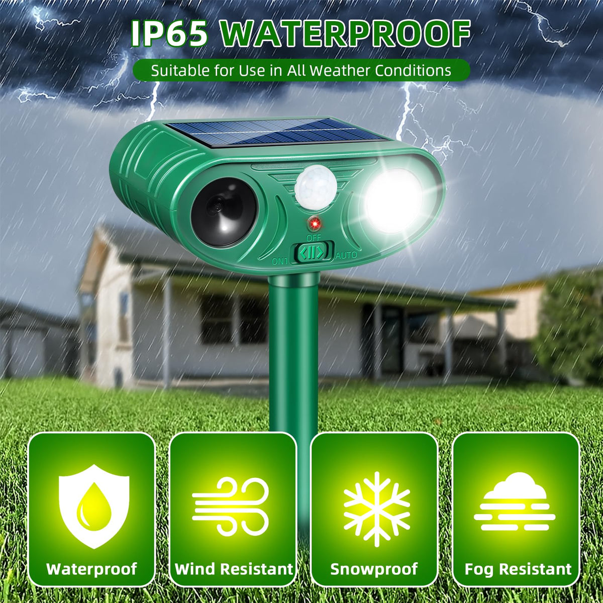 Lycxbfjia dual-unit guard protecting patio and yard from outdoor intruders
