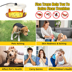 Lycxbfjia flea trap light bulbs replacement for consistent attraction