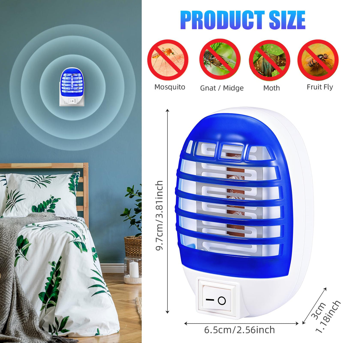 Lycxbfjia indoor zapper in kitchen reduces fruit flies