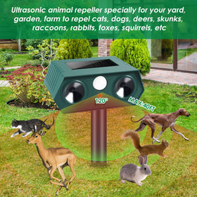 Lycxbfjia motion sensor deterrent detects movement to deter pests