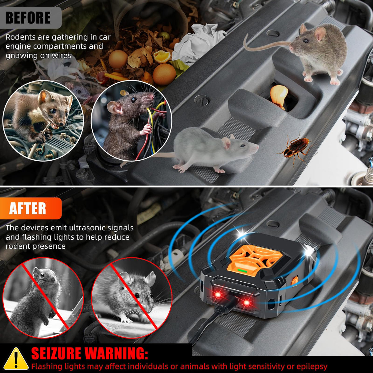 Lycxbfjia smart auto power-saving mode preserves car battery while offering continuous protection.