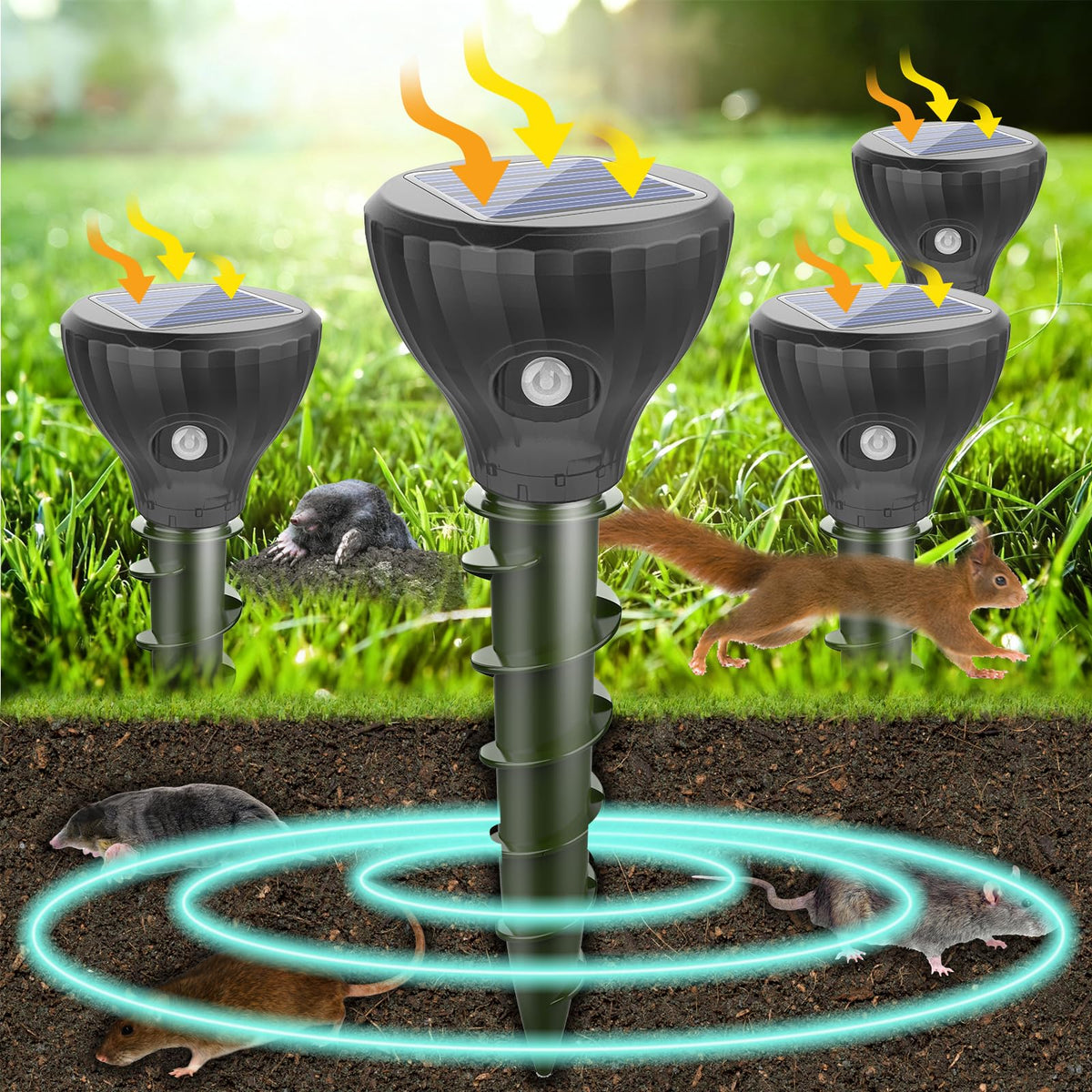Lycxbfjia solar panel charges during day for continuous protection