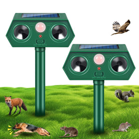 Lycxbfjia solar ultrasonic deterrent stake safeguarding yards from deer and rabbits