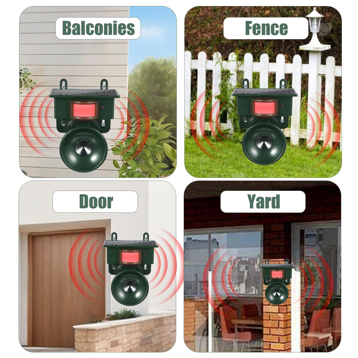 Lycxbfjia patio setup illustrating easy installation and humane bird deterrence
