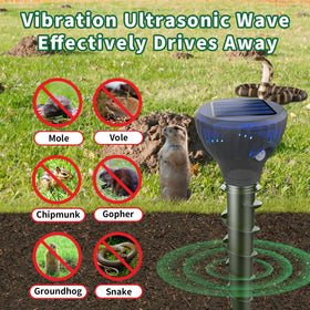 Lycxbfjia ultrasonic pulse operation demonstrates chemical-free pest deterrence for lawns