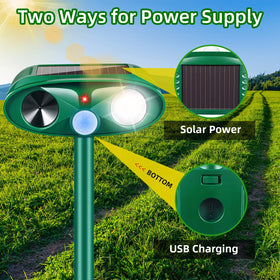 Lycxbfjia USB charging port for quick priming and backup power.