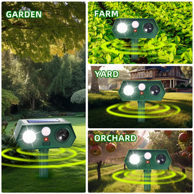 Wide-range detection supports protection of driveways, patios, and crops.