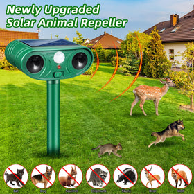 Lycxbfjia wide-angle PIR sensor covers large yard areas.