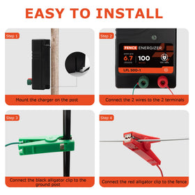 Lydite Fence Charger uses a rugged casing with lightning protection.