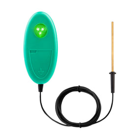 Lydite Fence electric tester clips on wire to show pulses with LED indicators.