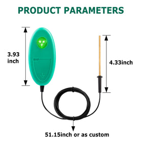 Ground probe inserted to test fence pulse activity on Lydite Fence tester.