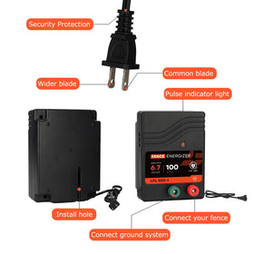 Lydite Fence Charger supports ground rod connection for stable performance.