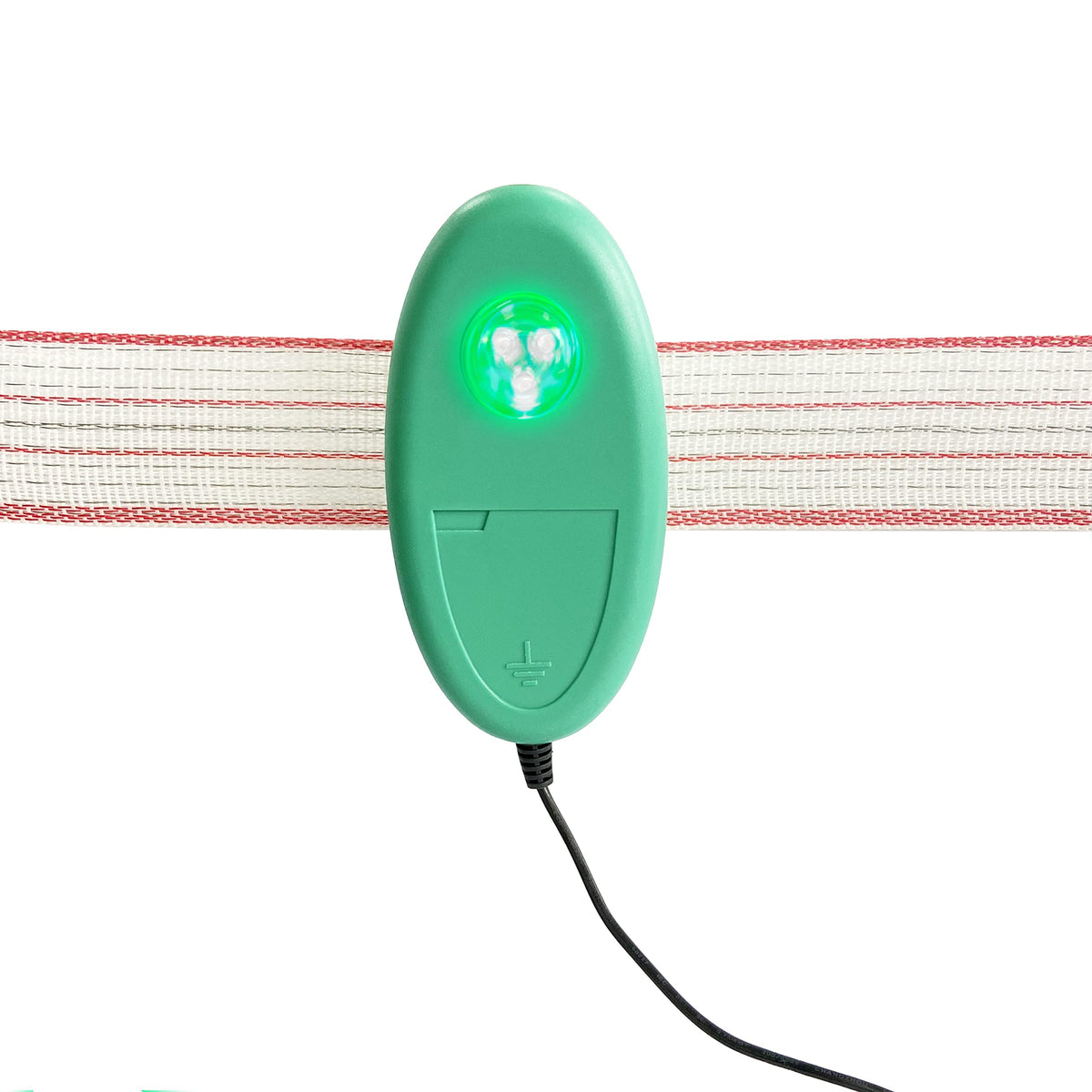 No batteries needed; the Lydite Fence tester powers from the fence.