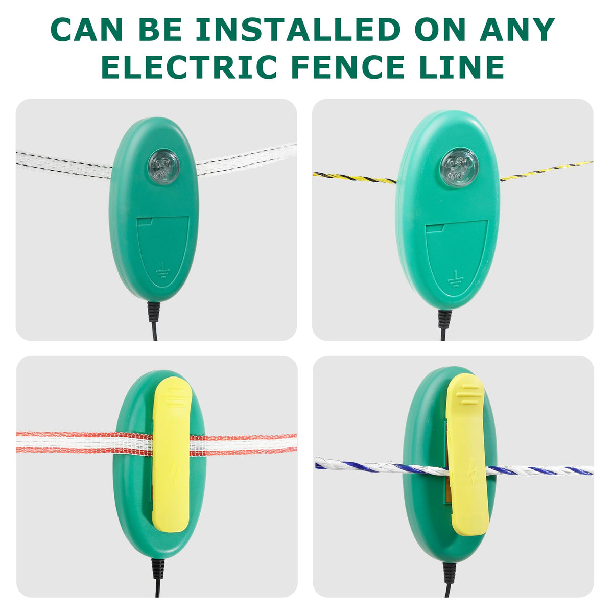 Three LEDs provide clear pulse signals from the Lydite Fence tester.