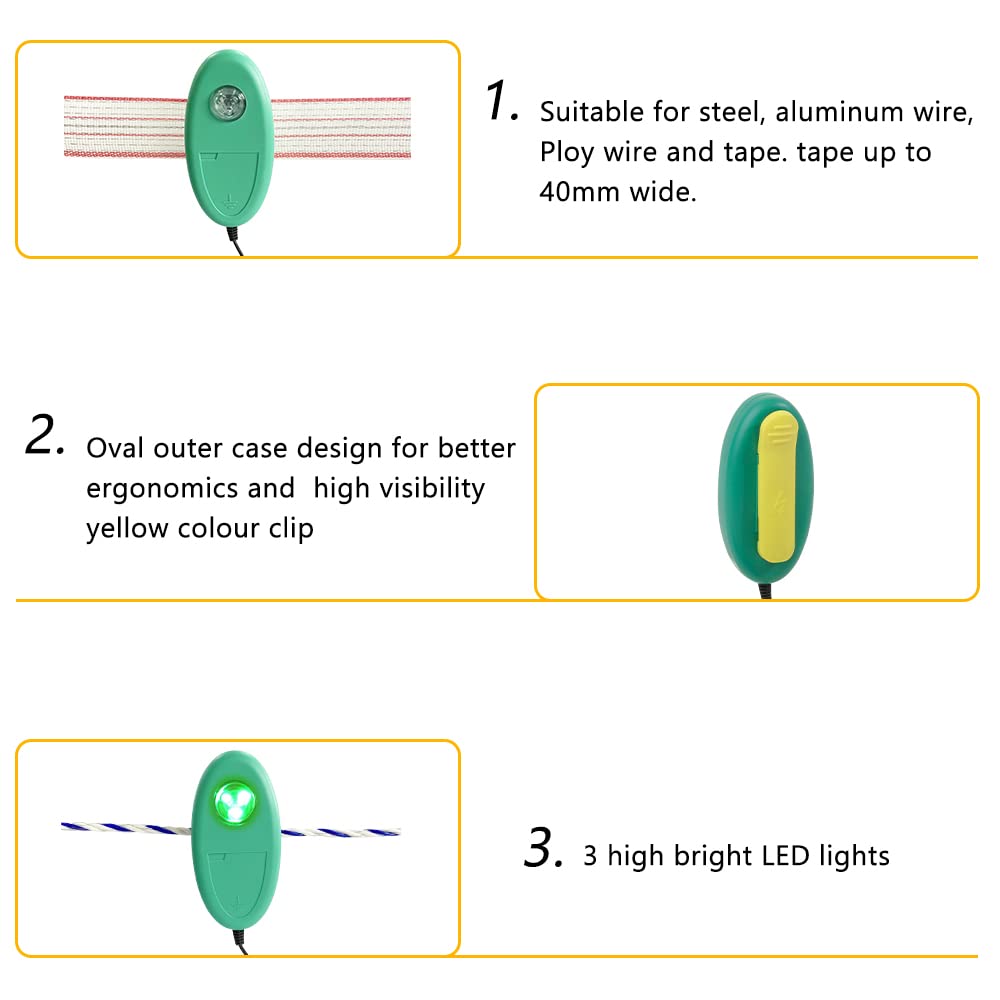 Weatherproof sealed shell protects the Lydite Fence tester in harsh conditions.