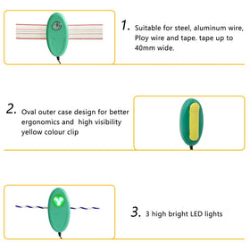 Weatherproof sealed shell protects the Lydite Fence tester in harsh conditions.