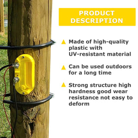 Lydite Fence yellow visibility switch for gates to improve safety awareness