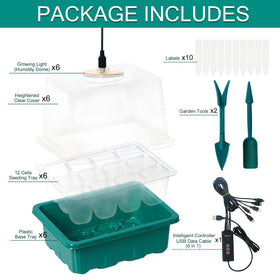 LYDTICK 12-cell seed tray keeps seeds organized for multiple varieties