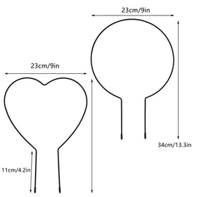 Lyellfe round heart trellis with rustproof iron keeps plants stable and visually appealing.