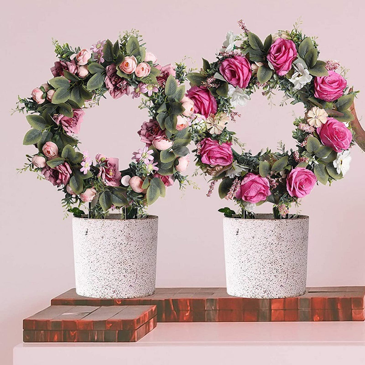 Lyellfe easy-install trellis inserts into pots for immediate climbing action.