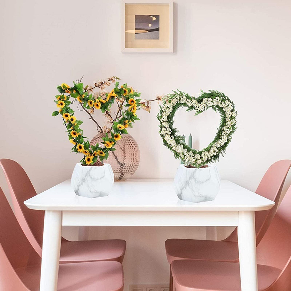Lyellfe versatile decor solution for weddings or parties with living plant displays.