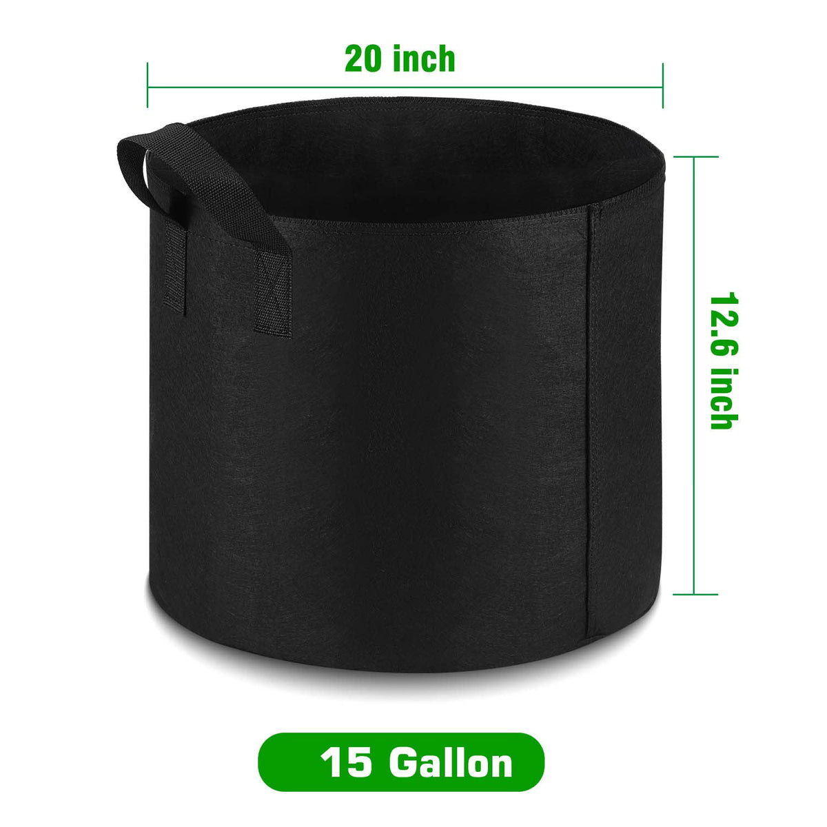 Lyincat heavy-duty thickened nonwoven fabric grow bags offering durability for reuse.