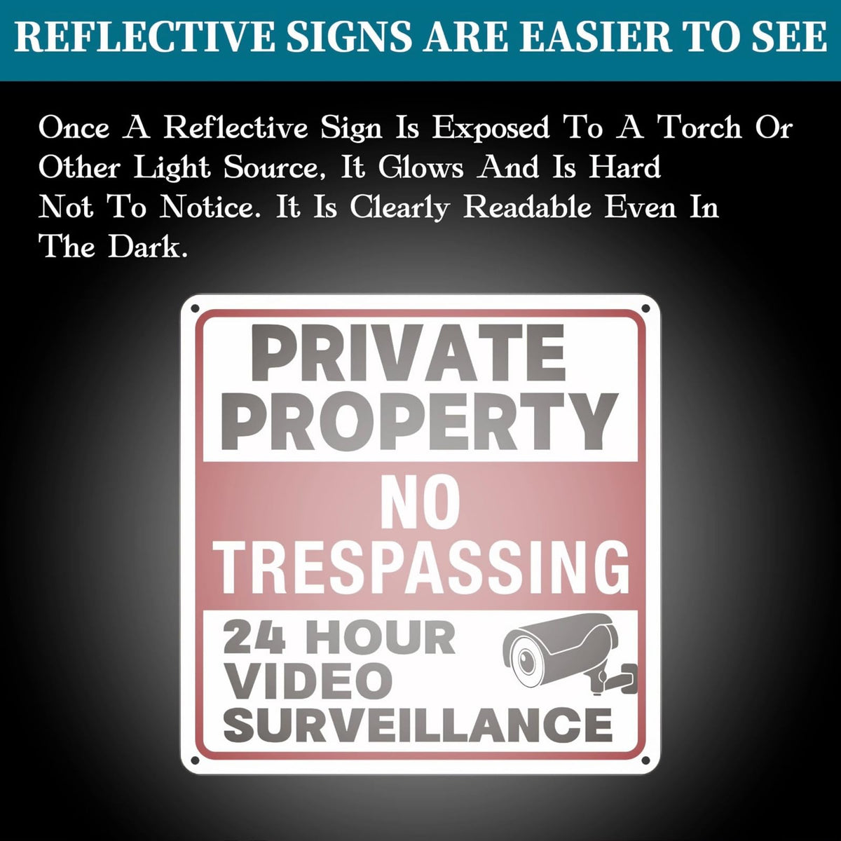 Lykjdnz No Trespassing Sign is suitable for homes, storefronts, and warehouses.