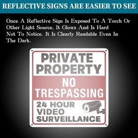 Lykjdnz No Trespassing Sign is suitable for homes, storefronts, and warehouses.