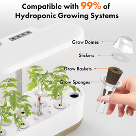 LYKOCLEAN natural sponges; peat-based moisture retention for healthy growth.