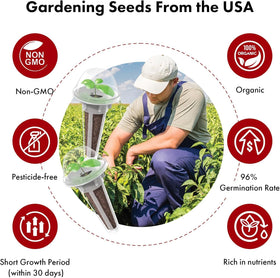 USA-grown heirloom, non-GMO seeds from LYKOCLEAN for year-round growing