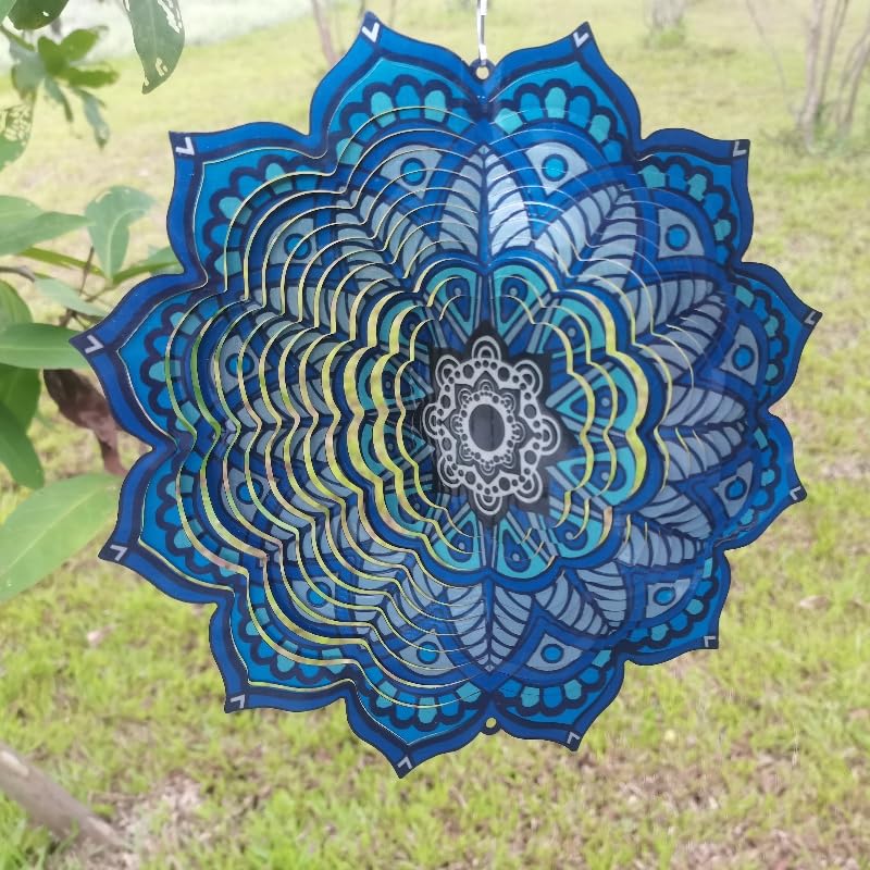 Lylence wind spinner spins with the breeze, forming a captivating 3D reveal.