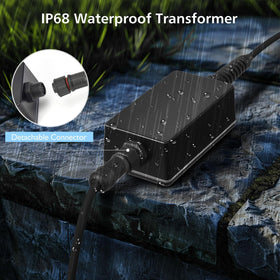 LyLmLe easy-installation pond light with stable 1.4 lb weight.