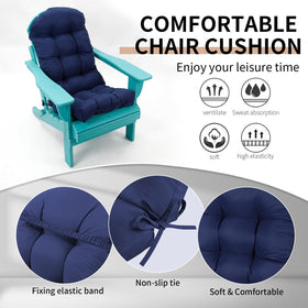 LYLNBYWK Adirondack cushion on chair for outdoor lounging.