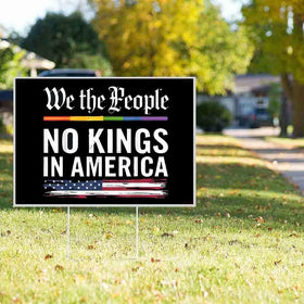 Lymhy Yard sign with metal stake enables quick outdoor setup