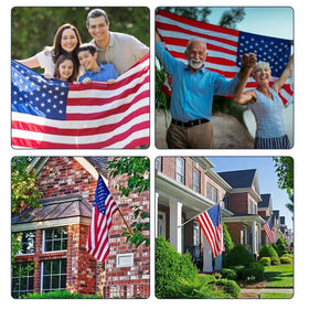 LYNSHION flag finish is waterproof, helping protect colors in rain.