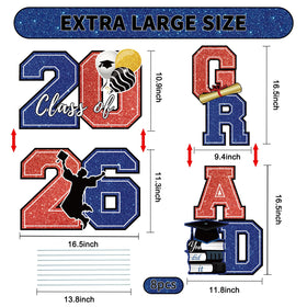 Lynumtw glittering 2026 yard sign with large 20 and 26 for impact.