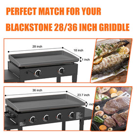 Lyonbi griddle mat designed for Blackstone 28-inch models with exact fit.