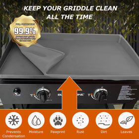 Lyonbi food-grade silicone offers all-weather durability for outdoor grilling.