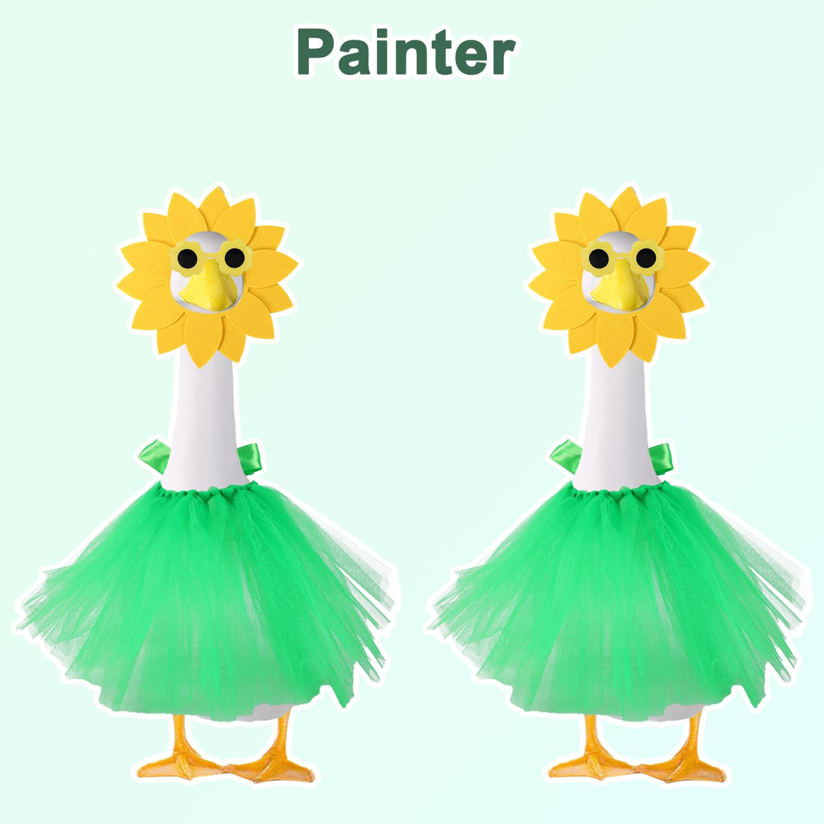 Lyreh porch-goose outfit on goose for festive summer greetings