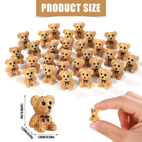 Close-up of Lyreh resin teddy bear showing detailed cute design