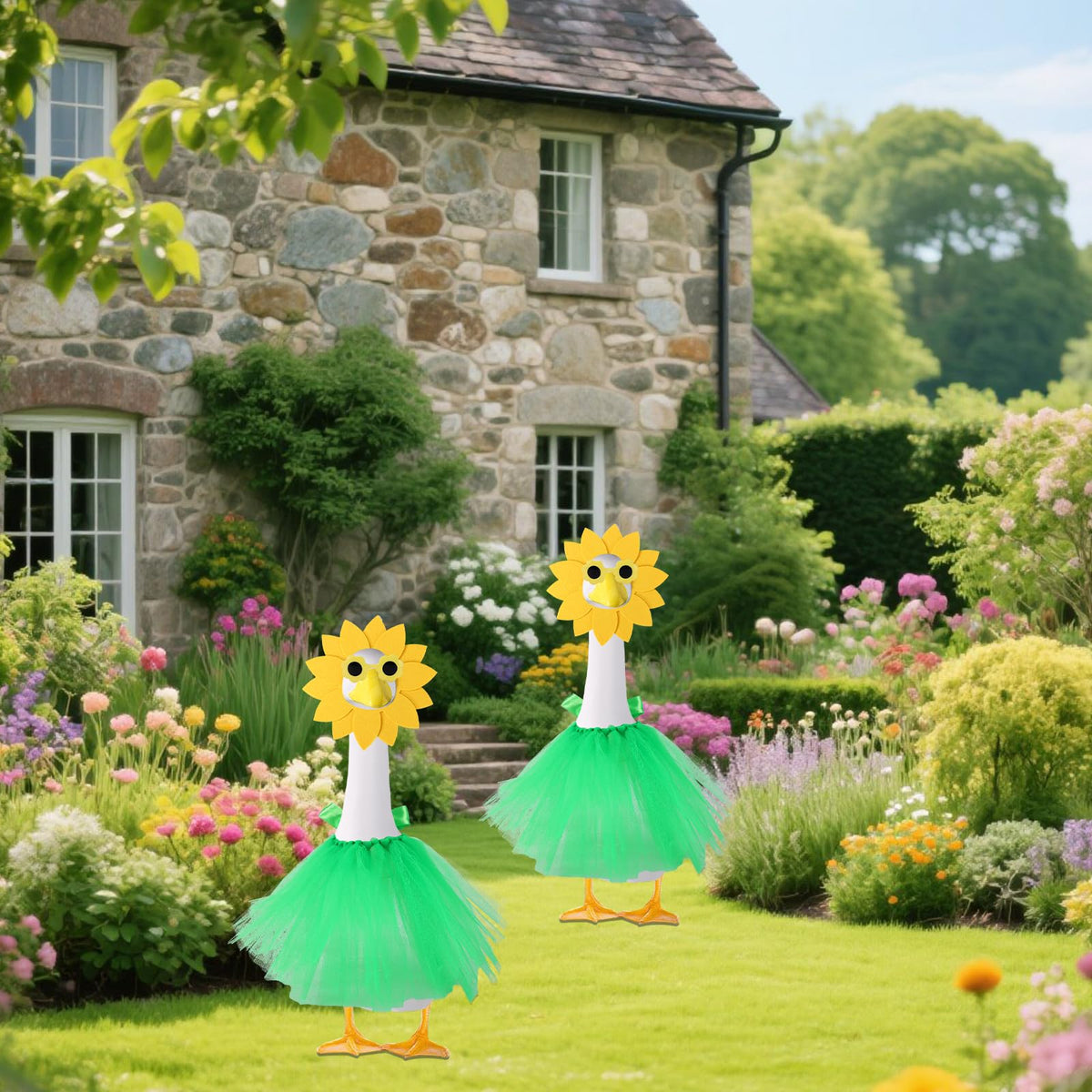 Lyreh sunflower porch decor scene highlighting sunny garden vibes