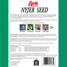 Lyric Nyjer Seed cleaning process shows careful preparation for birds