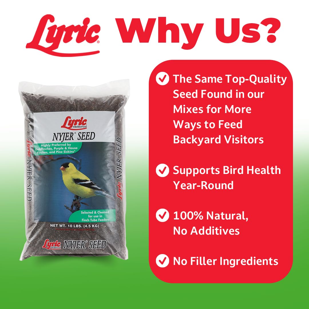 Lyric Nyjer Seed sterilized seed to prevent sprouting in feeders
