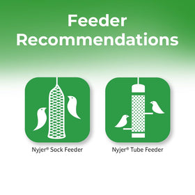 Lyric Nyjer Seed tube feeder with finches at the feeder