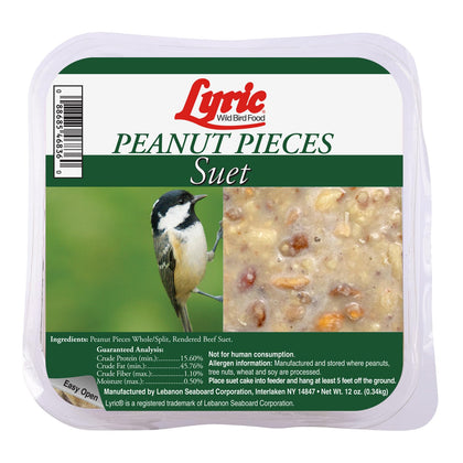 Lyric Peanut Pieces Suet Cake in an open pack for mess-free filling.